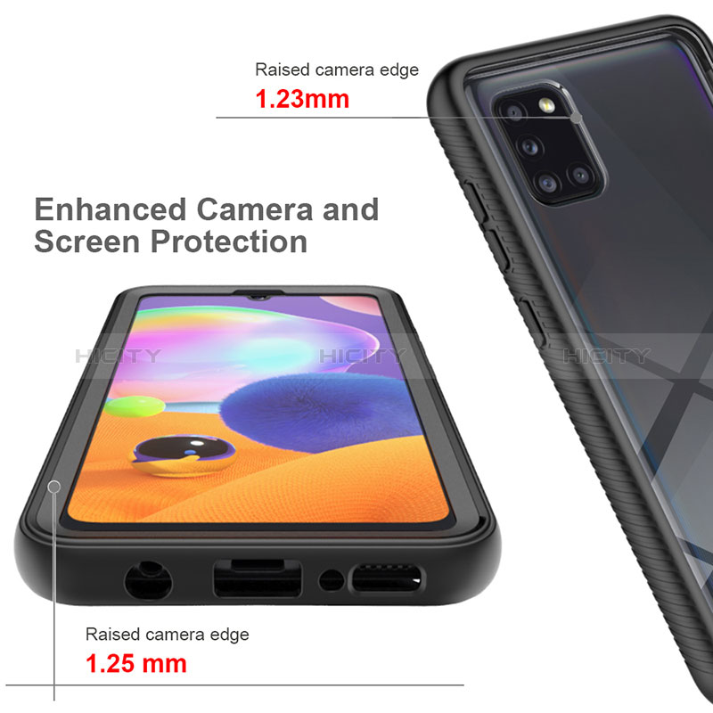 Custodia Silicone Trasparente Laterale 360 Gradi Cover ZJ1 per Samsung Galaxy A31
