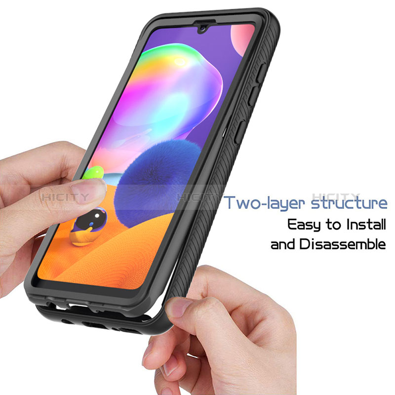 Custodia Silicone Trasparente Laterale 360 Gradi Cover ZJ1 per Samsung Galaxy A31