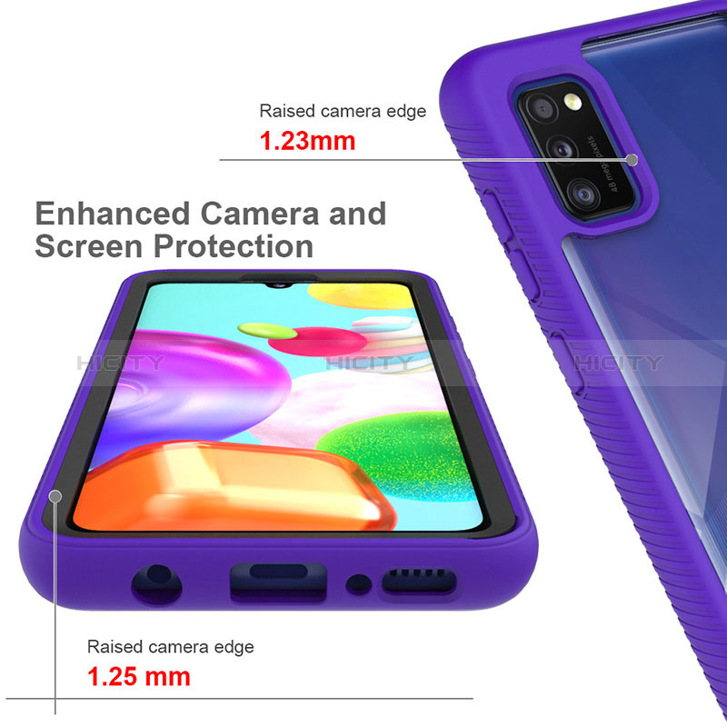 Custodia Silicone Trasparente Laterale 360 Gradi Cover ZJ1 per Samsung Galaxy A41