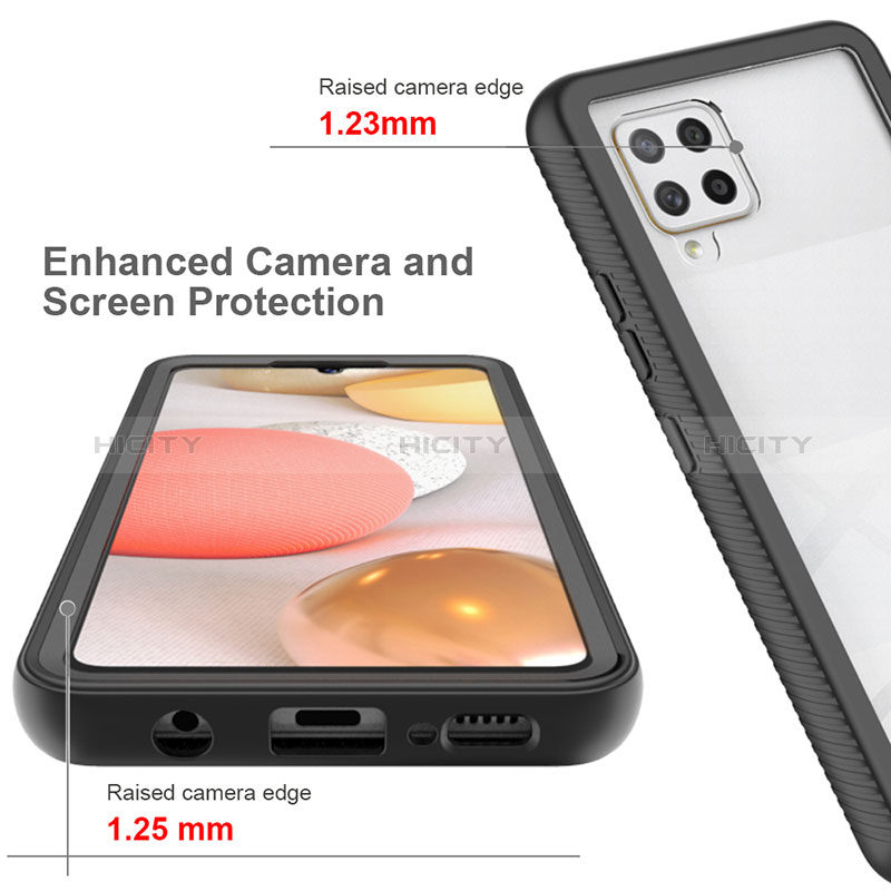 Custodia Silicone Trasparente Laterale 360 Gradi Cover ZJ1 per Samsung Galaxy A42 5G