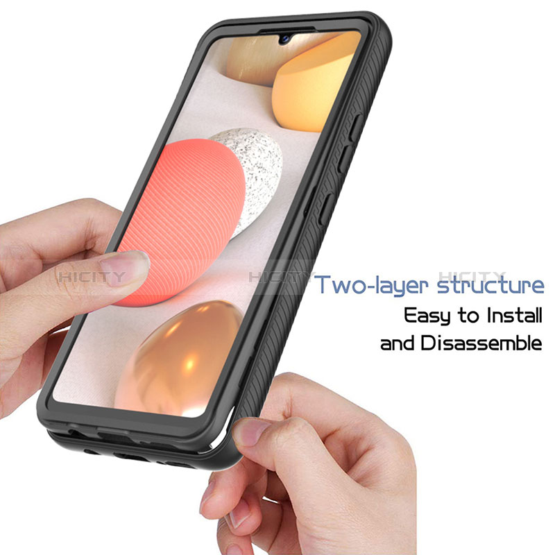 Custodia Silicone Trasparente Laterale 360 Gradi Cover ZJ1 per Samsung Galaxy A42 5G