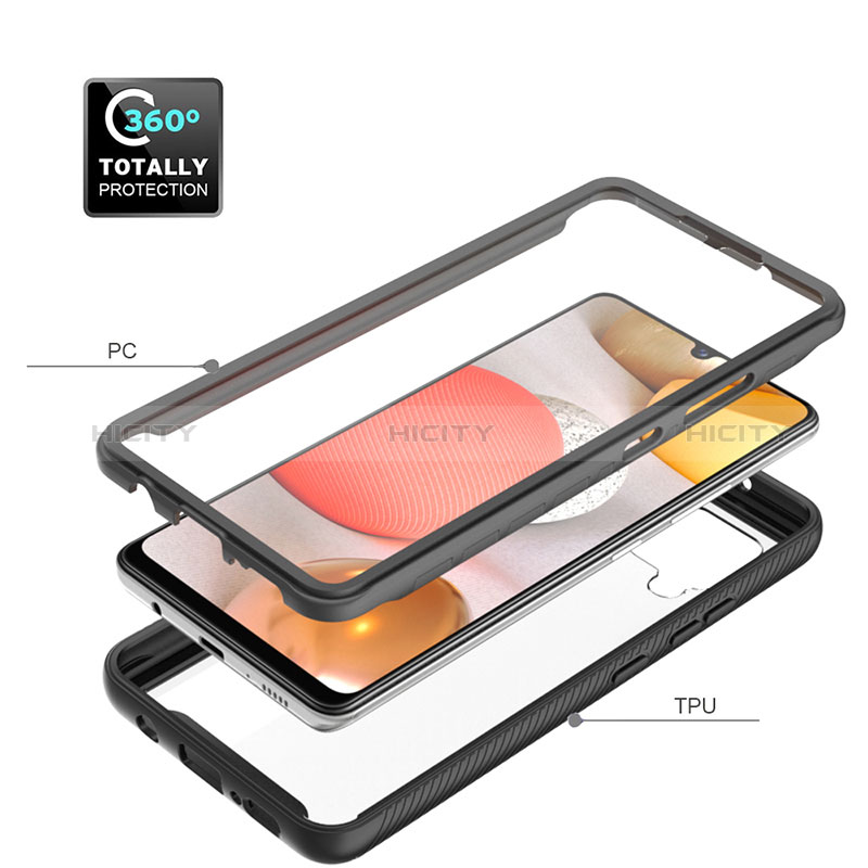 Custodia Silicone Trasparente Laterale 360 Gradi Cover ZJ1 per Samsung Galaxy A42 5G
