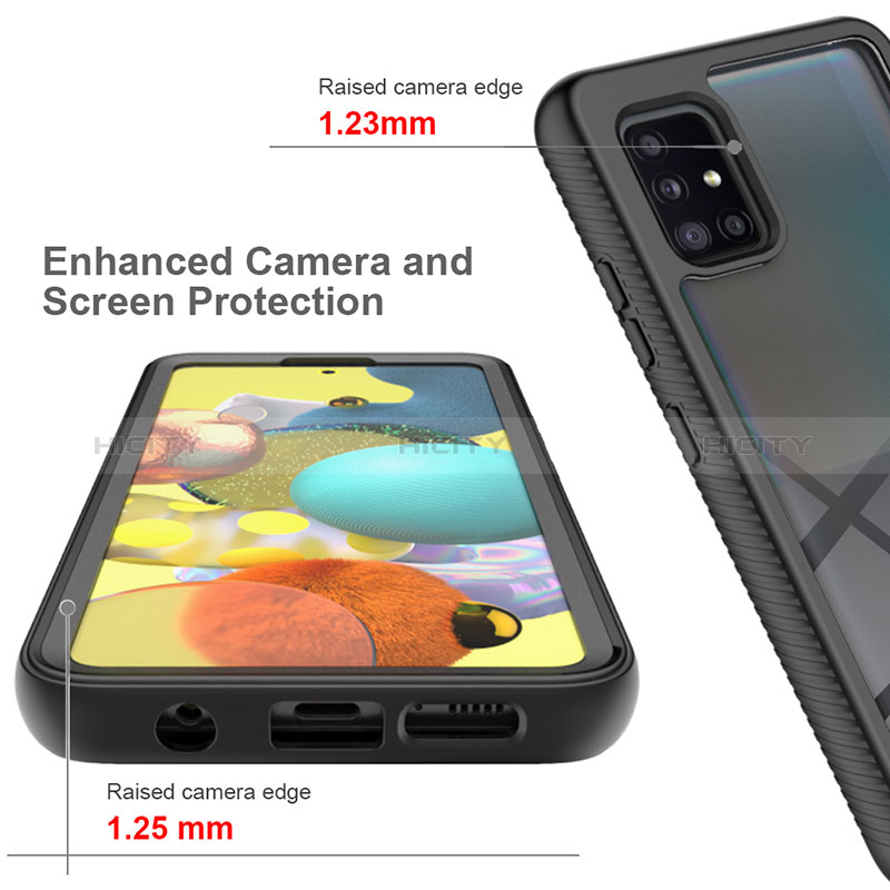 Custodia Silicone Trasparente Laterale 360 Gradi Cover ZJ1 per Samsung Galaxy A51 5G