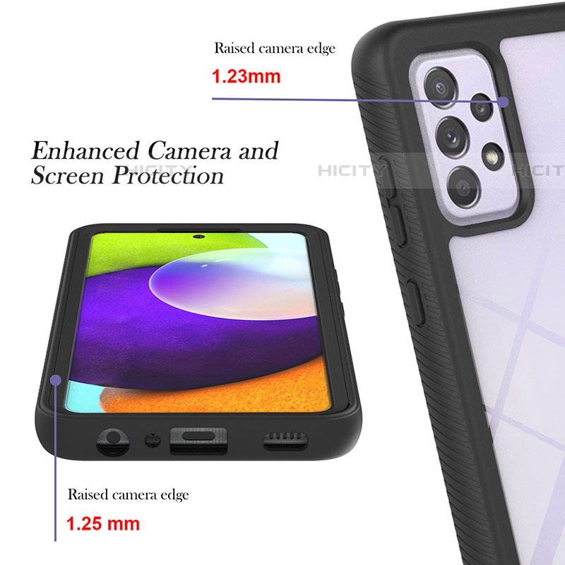 Custodia Silicone Trasparente Laterale 360 Gradi Cover ZJ1 per Samsung Galaxy A52 5G