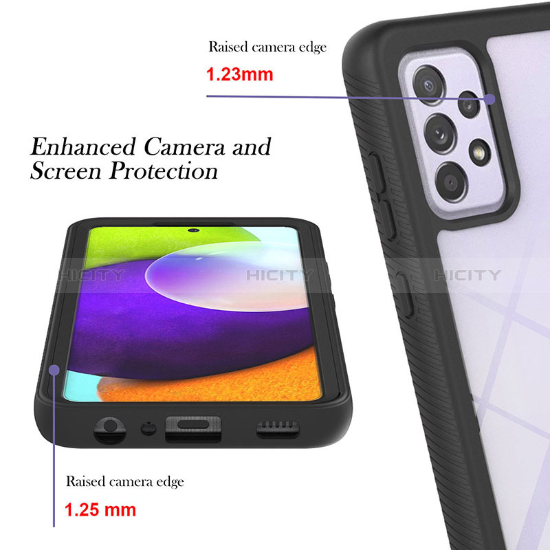 Custodia Silicone Trasparente Laterale 360 Gradi Cover ZJ1 per Samsung Galaxy A52s 5G