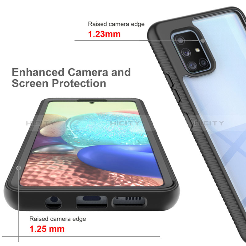 Custodia Silicone Trasparente Laterale 360 Gradi Cover ZJ1 per Samsung Galaxy A71 5G