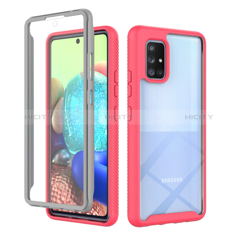 Custodia Silicone Trasparente Laterale 360 Gradi Cover ZJ1 per Samsung Galaxy A71 5G