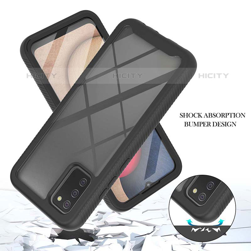Custodia Silicone Trasparente Laterale 360 Gradi Cover ZJ1 per Samsung Galaxy M02s