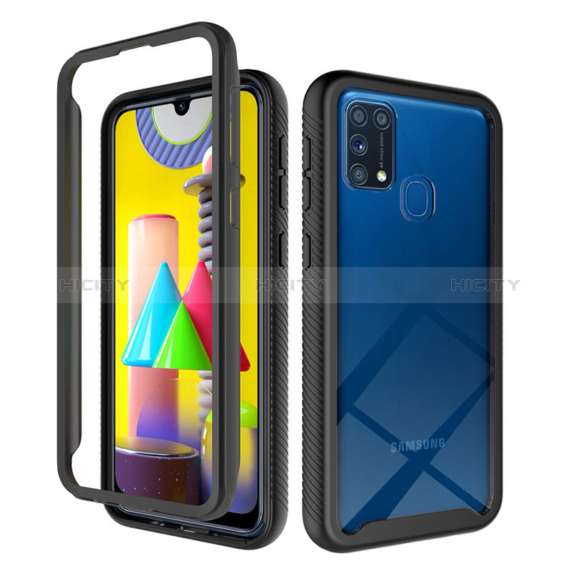 Custodia Silicone Trasparente Laterale 360 Gradi Cover ZJ1 per Samsung Galaxy M21s