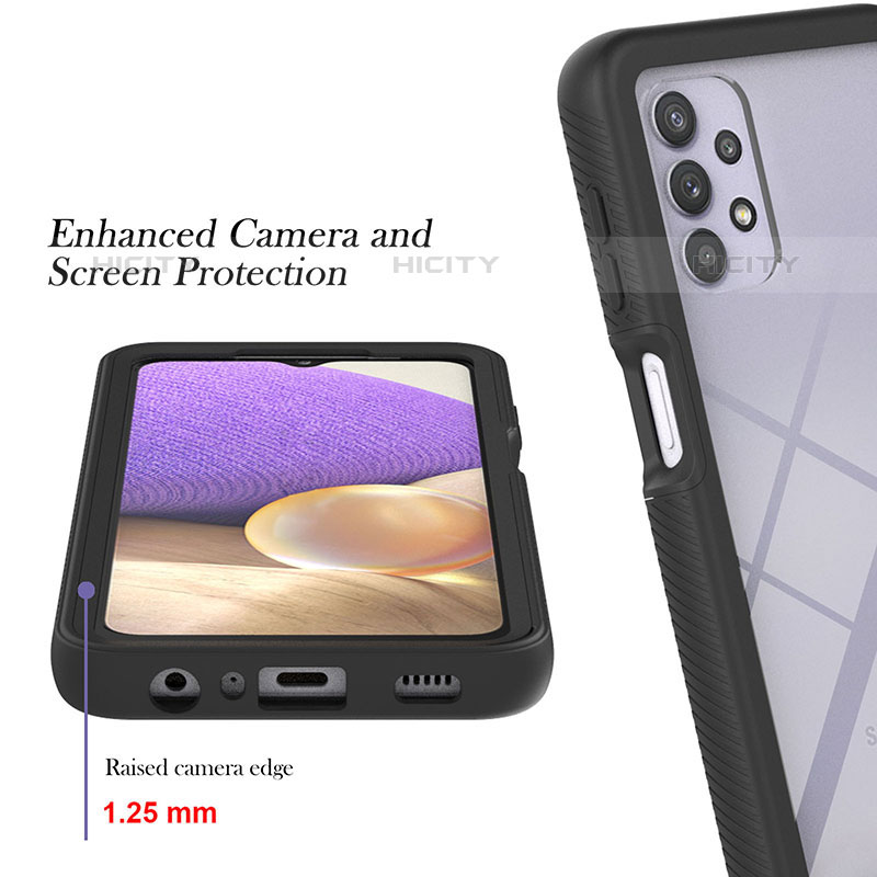 Custodia Silicone Trasparente Laterale 360 Gradi Cover ZJ1 per Samsung Galaxy M32 5G