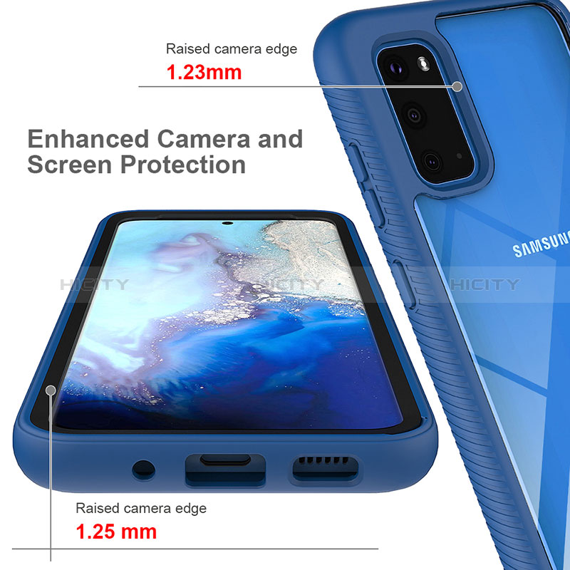 Custodia Silicone Trasparente Laterale 360 Gradi Cover ZJ1 per Samsung Galaxy S20