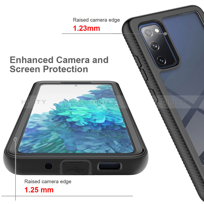 Custodia Silicone Trasparente Laterale 360 Gradi Cover ZJ1 per Samsung Galaxy S20 FE (2022) 5G