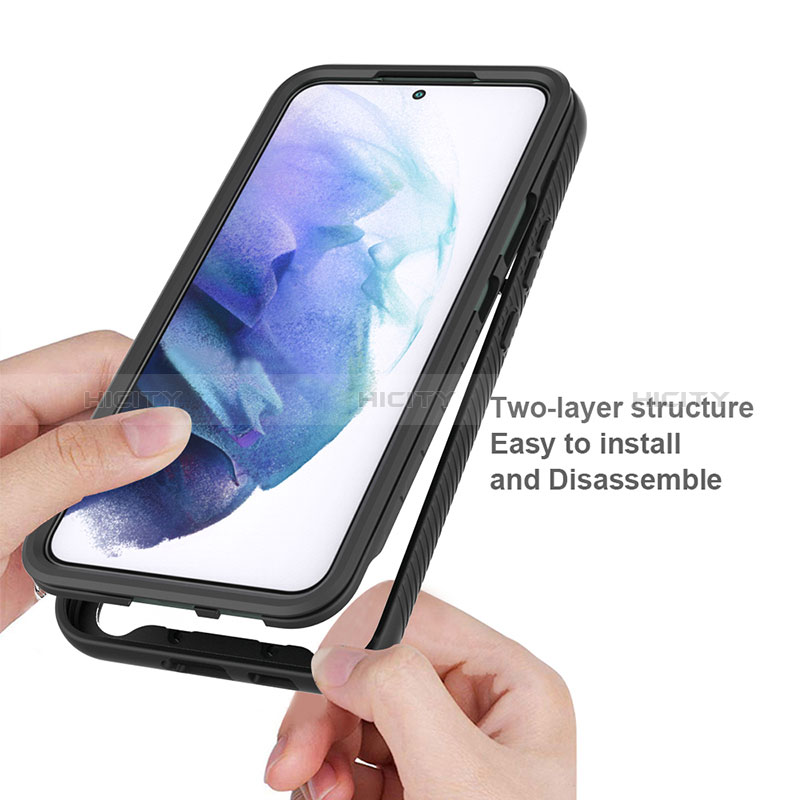 Custodia Silicone Trasparente Laterale 360 Gradi Cover ZJ1 per Samsung Galaxy S22 Plus 5G