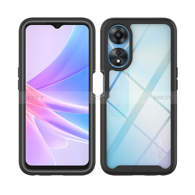 Custodia Silicone Trasparente Laterale 360 Gradi Cover ZJ2 per Oppo A78 5G