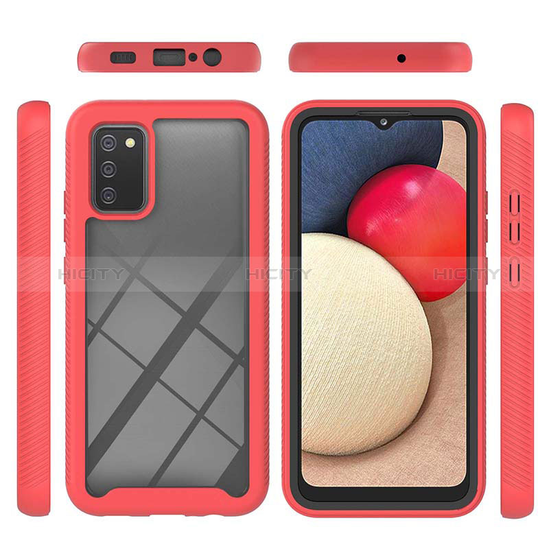 Custodia Silicone Trasparente Laterale 360 Gradi Cover ZJ2 per Samsung Galaxy A02s