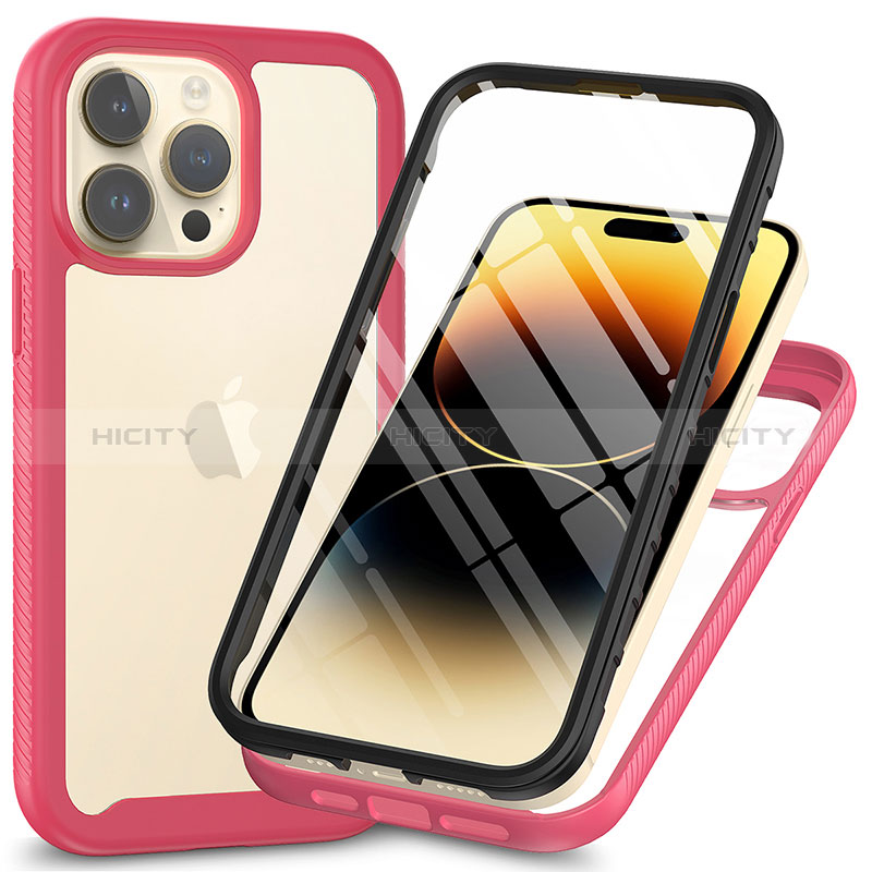 Custodia Silicone Trasparente Laterale 360 Gradi Cover ZJ3 per Apple iPhone 13 Pro