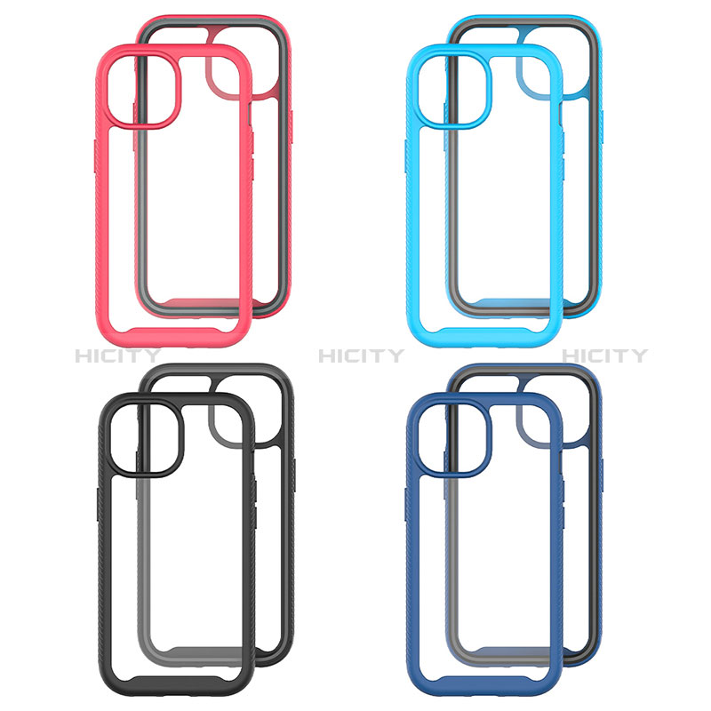 Custodia Silicone Trasparente Laterale 360 Gradi Cover ZJ3 per Apple iPhone 14