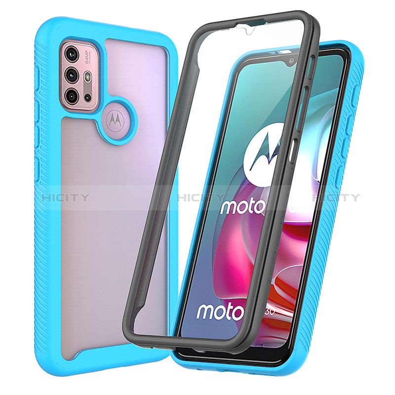 Custodia Silicone Trasparente Laterale 360 Gradi Cover ZJ3 per Motorola Moto G10