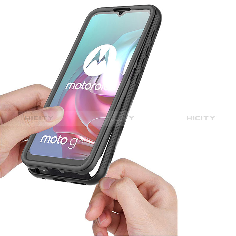 Custodia Silicone Trasparente Laterale 360 Gradi Cover ZJ3 per Motorola Moto G10