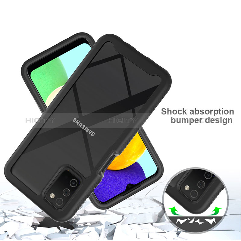 Custodia Silicone Trasparente Laterale 360 Gradi Cover ZJ3 per Samsung Galaxy A02s