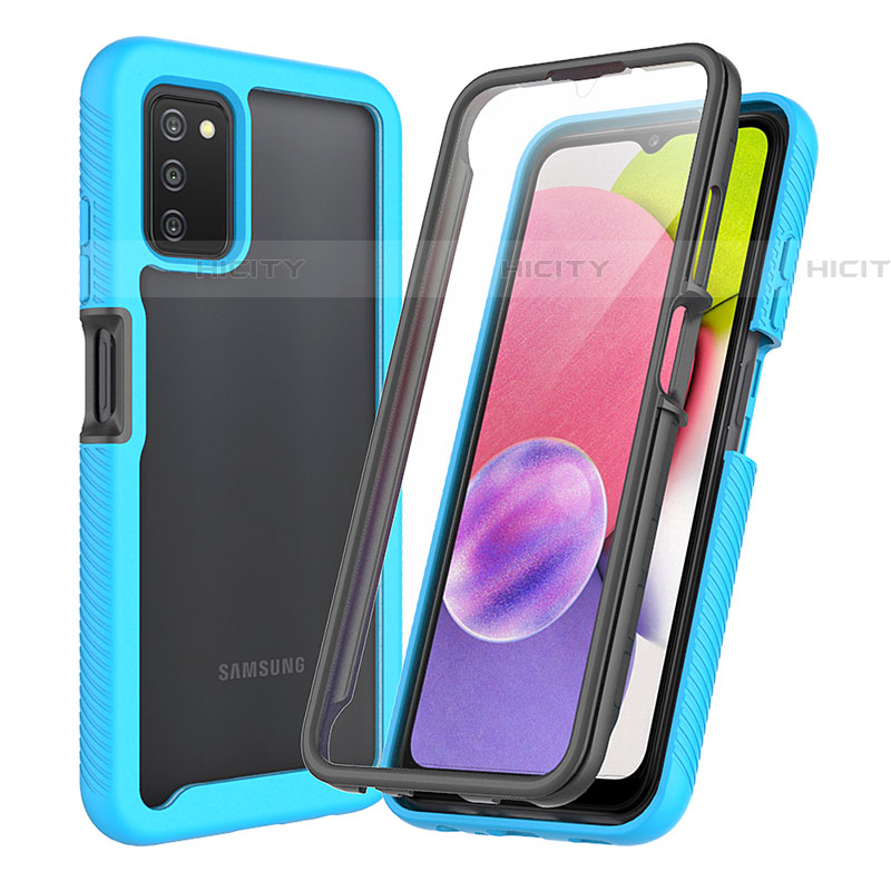 Custodia Silicone Trasparente Laterale 360 Gradi Cover ZJ3 per Samsung Galaxy A03s