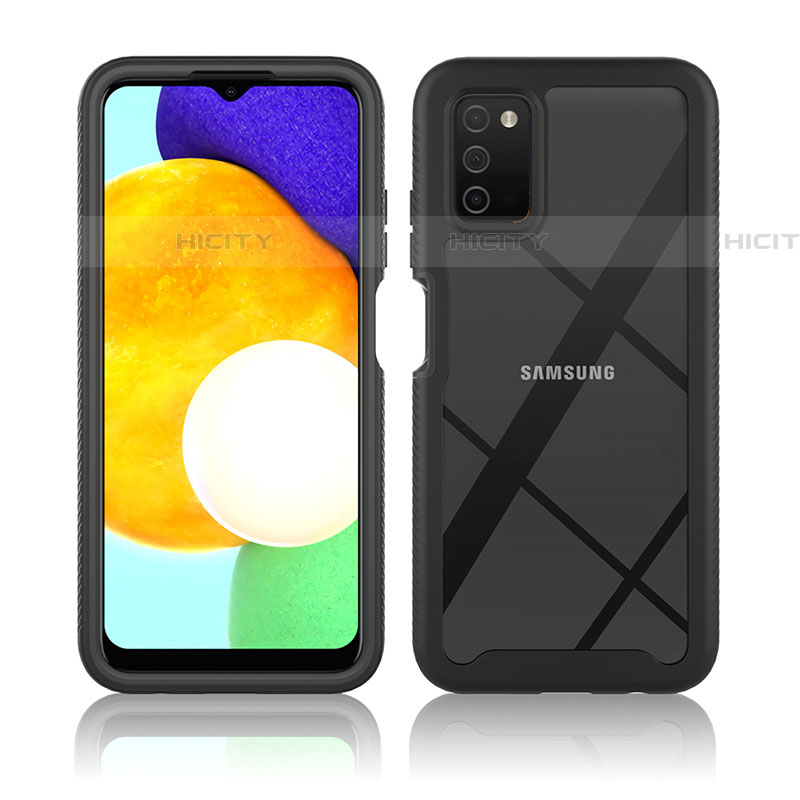 Custodia Silicone Trasparente Laterale 360 Gradi Cover ZJ3 per Samsung Galaxy A03s