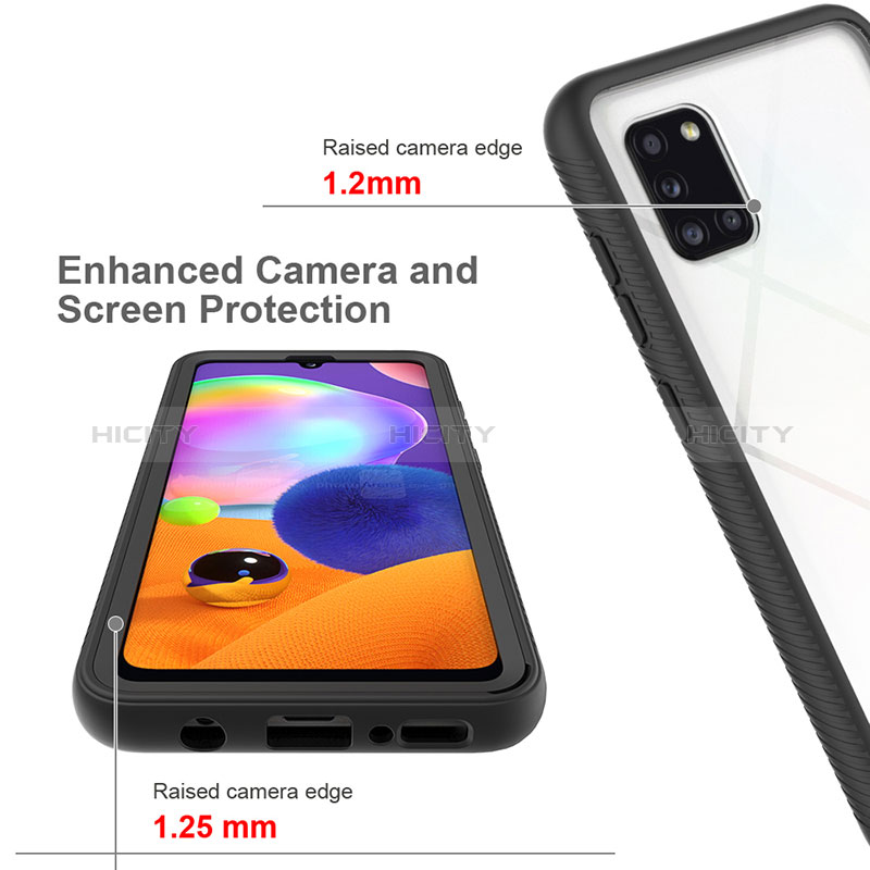 Custodia Silicone Trasparente Laterale 360 Gradi Cover ZJ3 per Samsung Galaxy A31