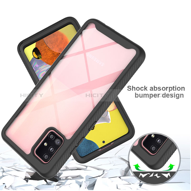 Custodia Silicone Trasparente Laterale 360 Gradi Cover ZJ3 per Samsung Galaxy A51 4G