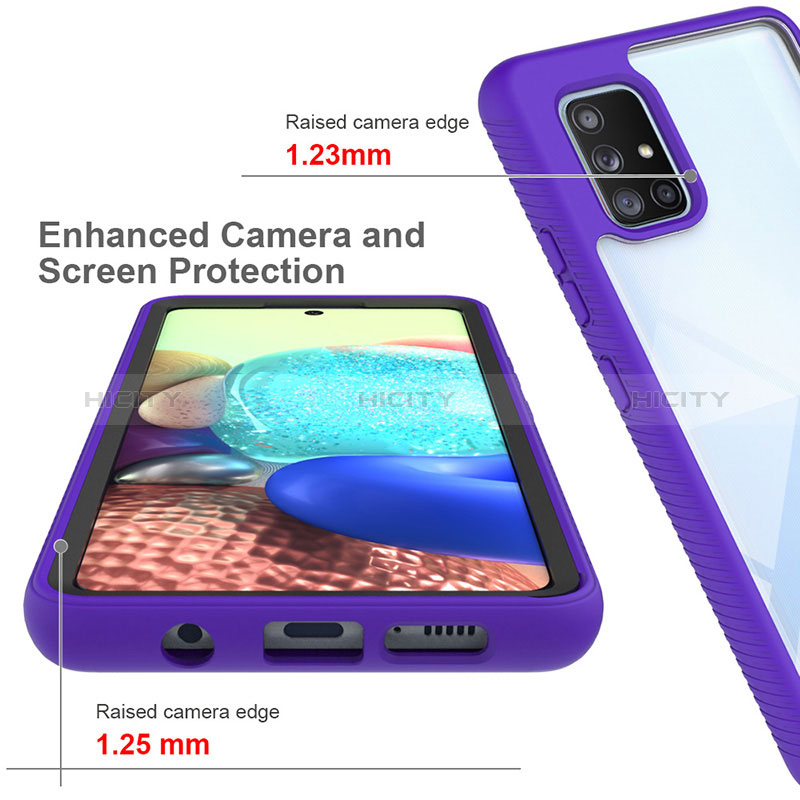 Custodia Silicone Trasparente Laterale 360 Gradi Cover ZJ3 per Samsung Galaxy A71 4G A715