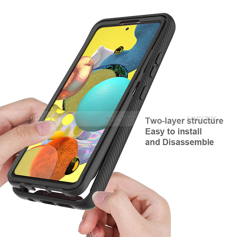 Custodia Silicone Trasparente Laterale 360 Gradi Cover ZJ3 per Samsung Galaxy M40S