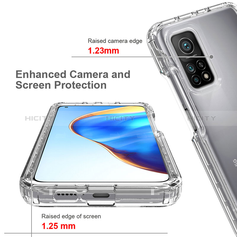 Custodia Silicone Trasparente Laterale 360 Gradi Cover ZJ3 per Xiaomi Mi 10T Pro 5G