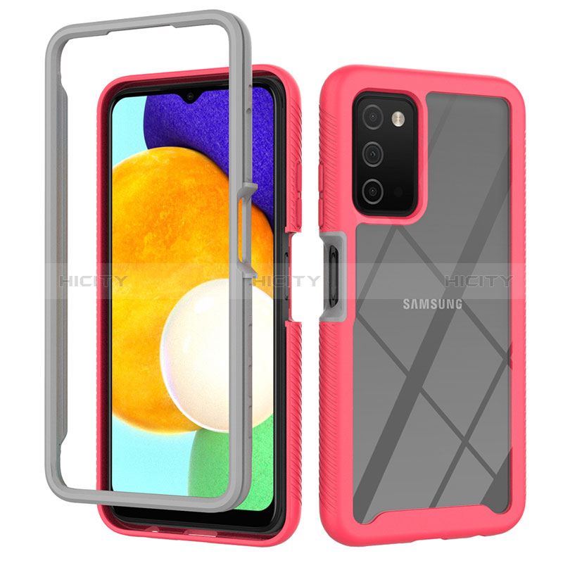 Custodia Silicone Trasparente Laterale 360 Gradi Cover ZJ4 per Samsung Galaxy A02s