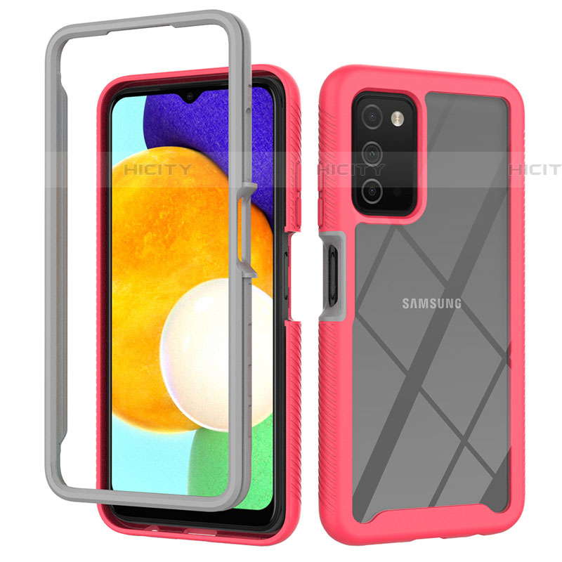 Custodia Silicone Trasparente Laterale 360 Gradi Cover ZJ4 per Samsung Galaxy A03s