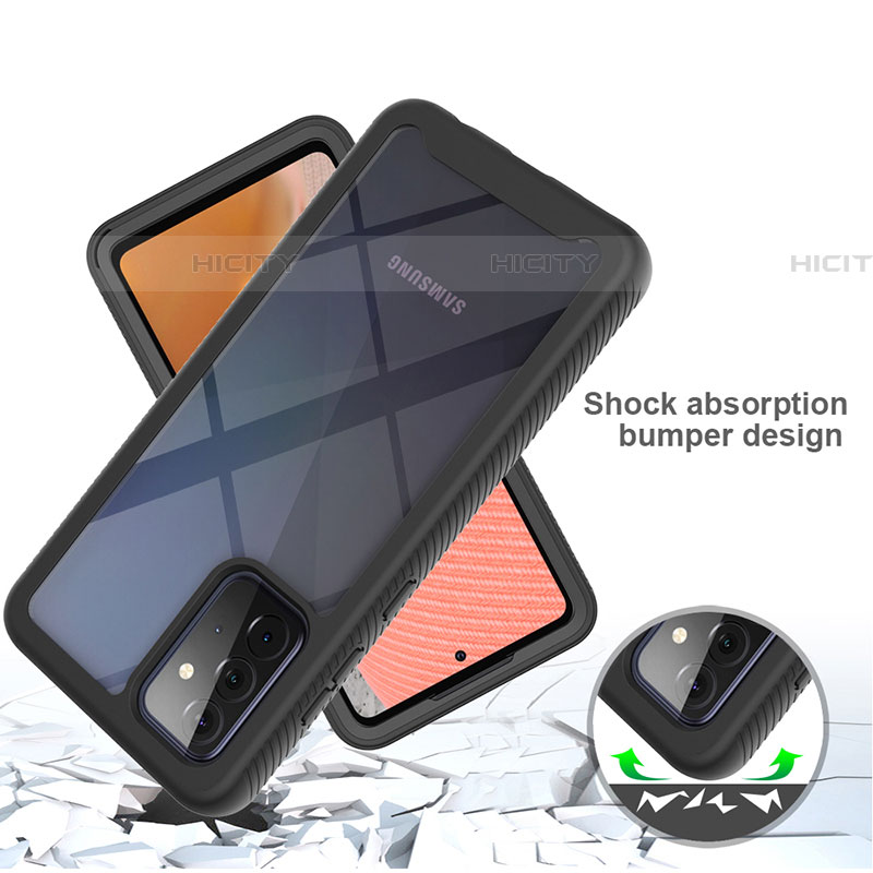 Custodia Silicone Trasparente Laterale 360 Gradi Cover ZJ4 per Samsung Galaxy A72 5G