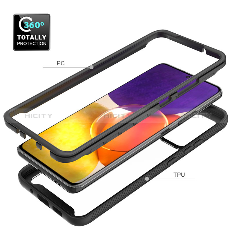 Custodia Silicone Trasparente Laterale 360 Gradi Cover ZJ4 per Samsung Galaxy Quantum2 5G