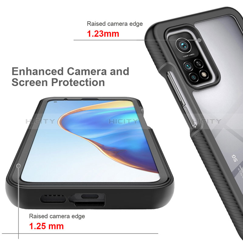 Custodia Silicone Trasparente Laterale 360 Gradi Cover ZJ4 per Xiaomi Mi 10T 5G