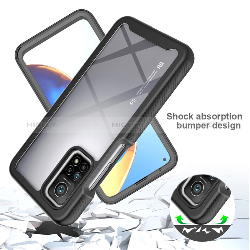 Custodia Silicone Trasparente Laterale 360 Gradi Cover ZJ4 per Xiaomi Mi 10T Pro 5G