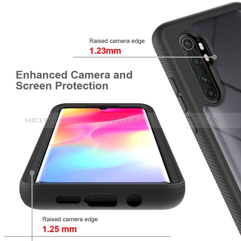 Custodia Silicone Trasparente Laterale 360 Gradi Cover ZJ4 per Xiaomi Mi Note 10 Lite