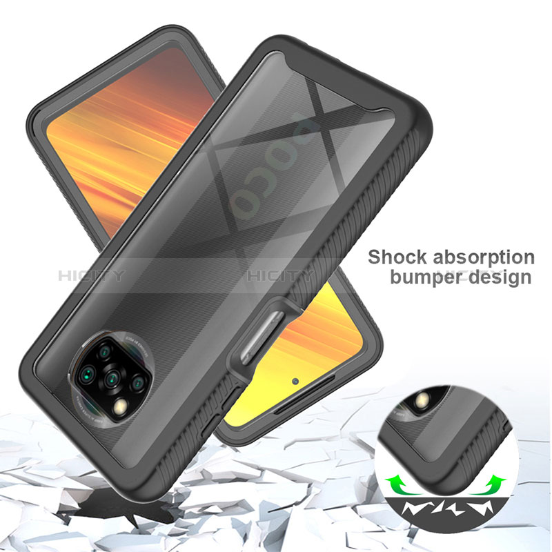 Custodia Silicone Trasparente Laterale 360 Gradi Cover ZJ4 per Xiaomi Poco X3 NFC