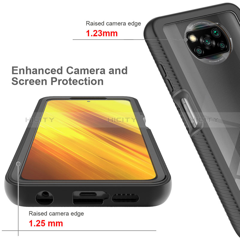 Custodia Silicone Trasparente Laterale 360 Gradi Cover ZJ4 per Xiaomi Poco X3 Pro
