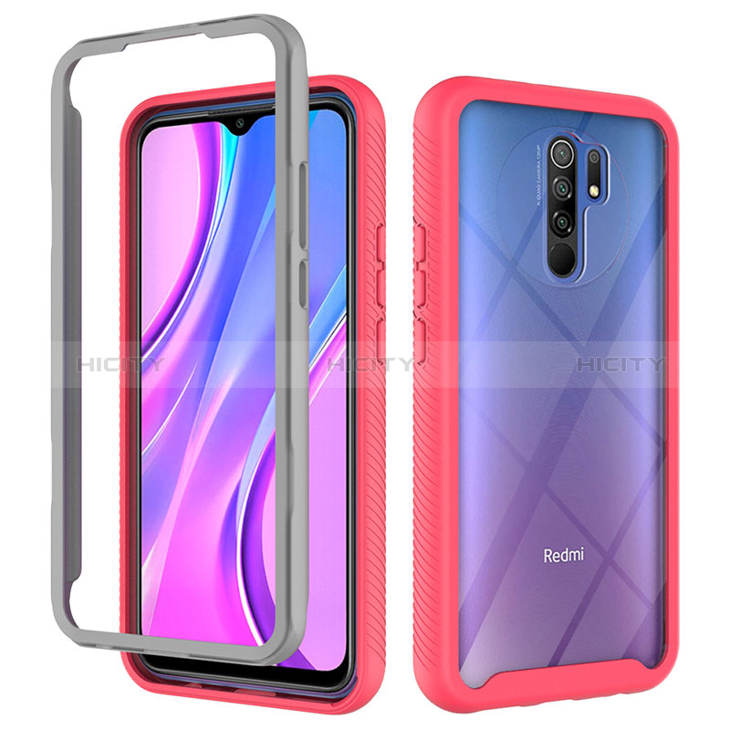 Custodia Silicone Trasparente Laterale 360 Gradi Cover ZJ4 per Xiaomi Redmi 9