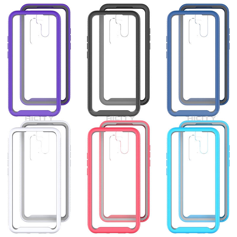 Custodia Silicone Trasparente Laterale 360 Gradi Cover ZJ4 per Xiaomi Redmi 9 Prime India