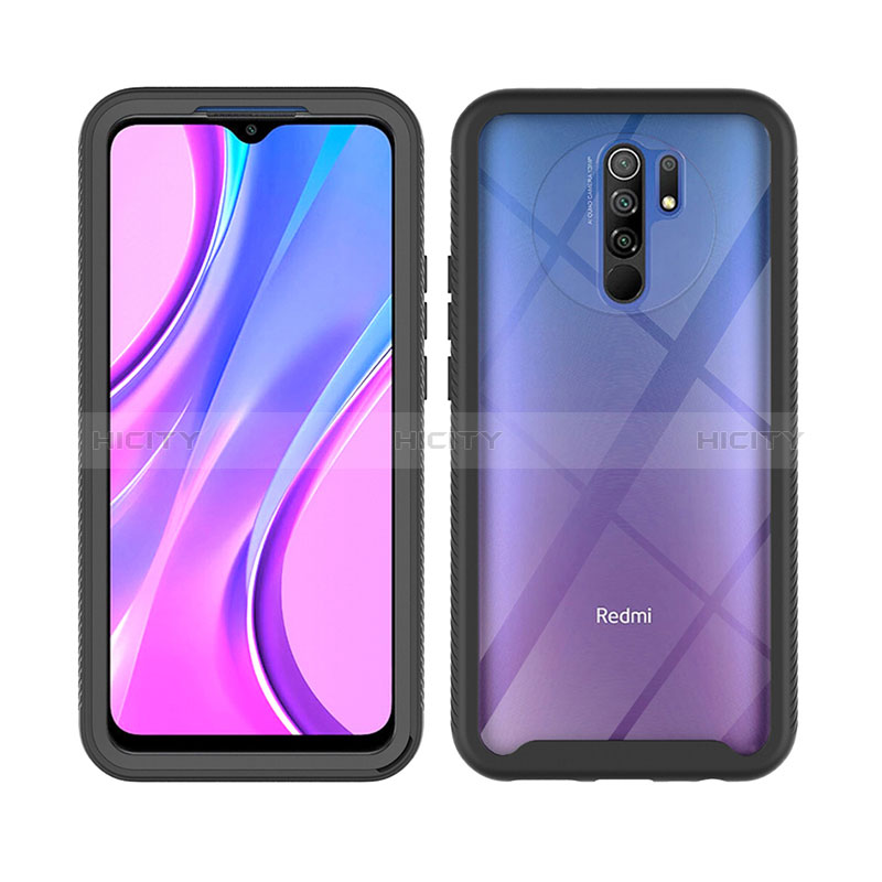 Custodia Silicone Trasparente Laterale 360 Gradi Cover ZJ4 per Xiaomi Redmi 9 Prime India