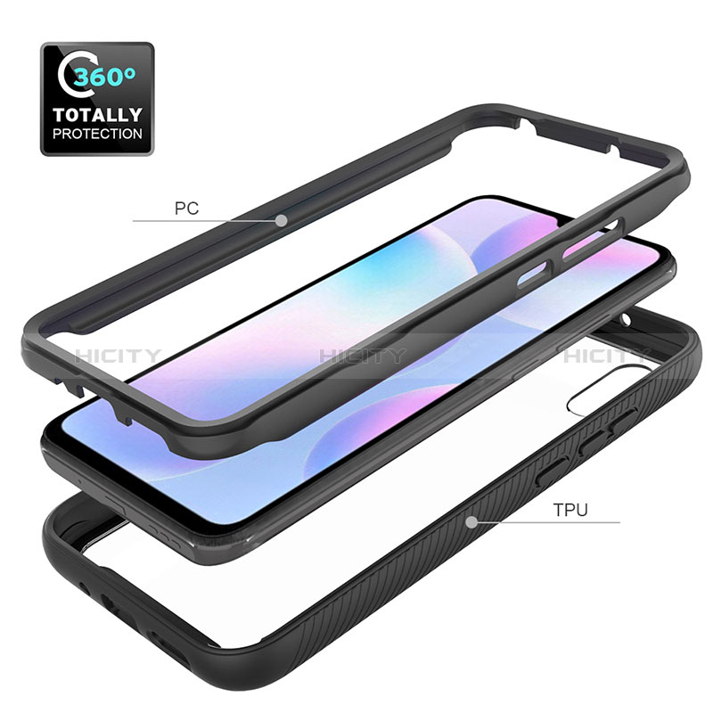 Custodia Silicone Trasparente Laterale 360 Gradi Cover ZJ4 per Xiaomi Redmi 9i