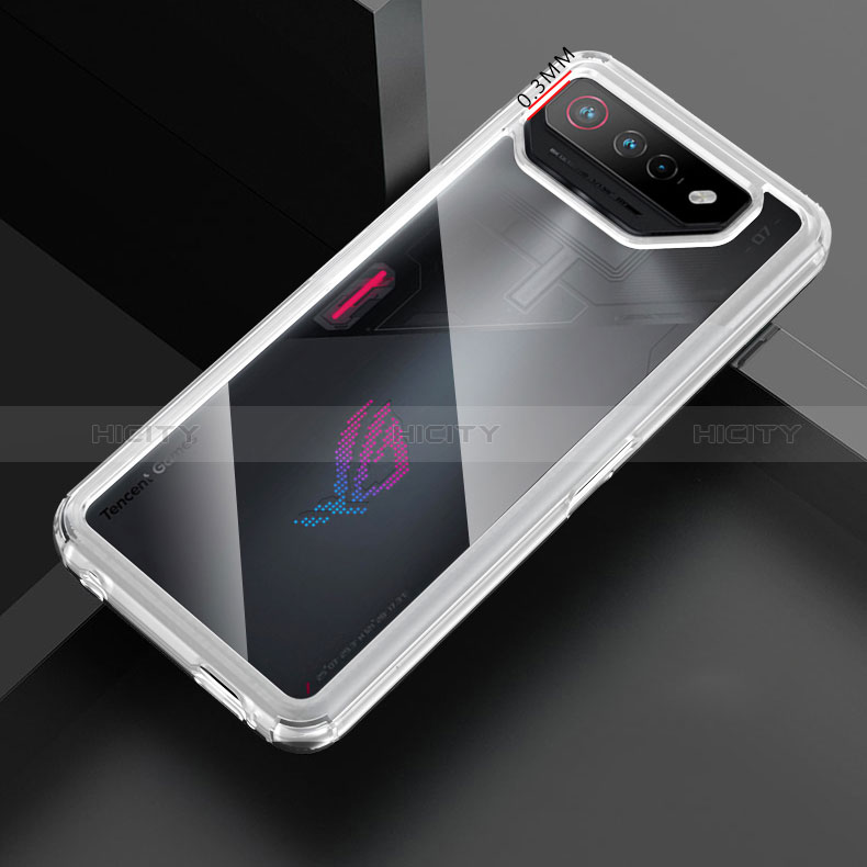 Custodia Silicone Trasparente Laterale 360 Gradi Cover ZJ5 per Asus ROG Phone 7