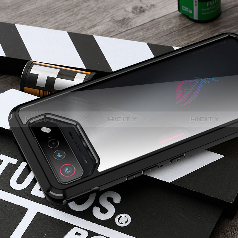 Custodia Silicone Trasparente Laterale 360 Gradi Cover ZJ5 per Asus ROG Phone 7