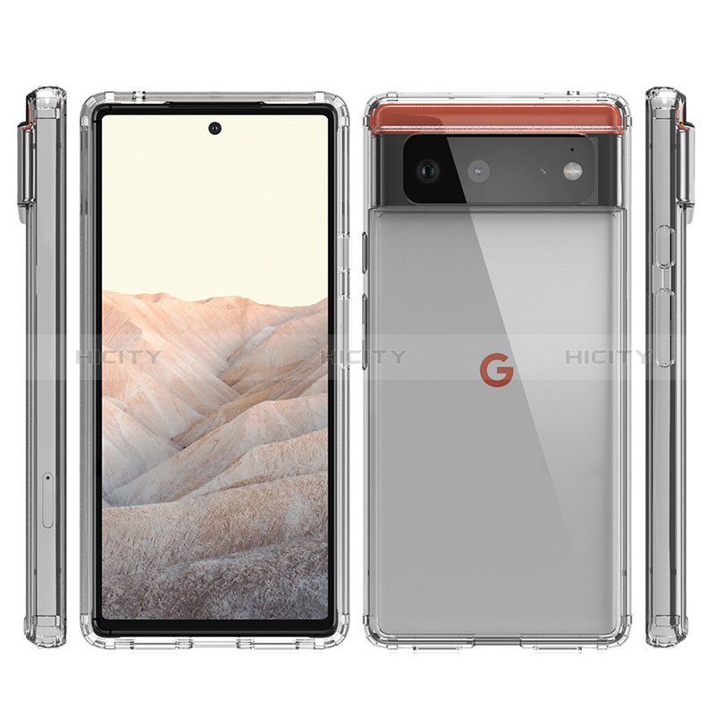 Custodia Silicone Trasparente Laterale 360 Gradi Cover ZJ5 per Google Pixel 6 5G