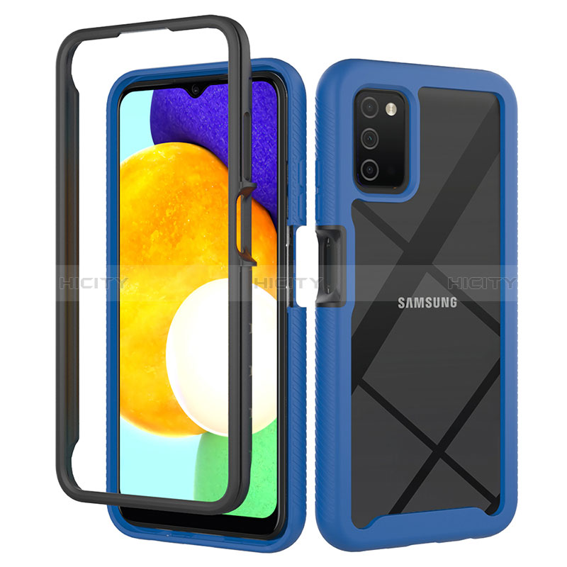 Custodia Silicone Trasparente Laterale 360 Gradi Cover ZJ5 per Samsung Galaxy A02s