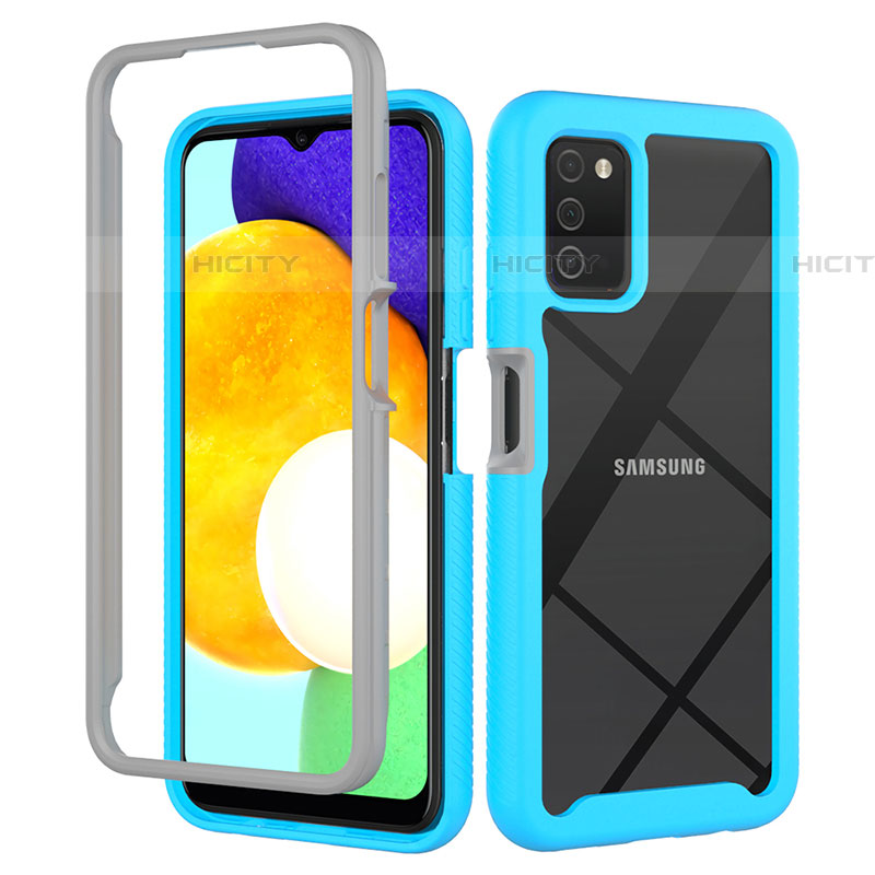 Custodia Silicone Trasparente Laterale 360 Gradi Cover ZJ5 per Samsung Galaxy A03s