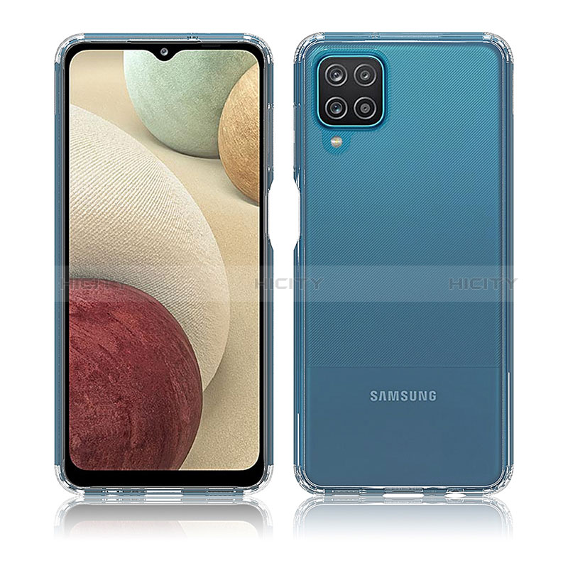 Custodia Silicone Trasparente Laterale 360 Gradi Cover ZJ5 per Samsung Galaxy A12